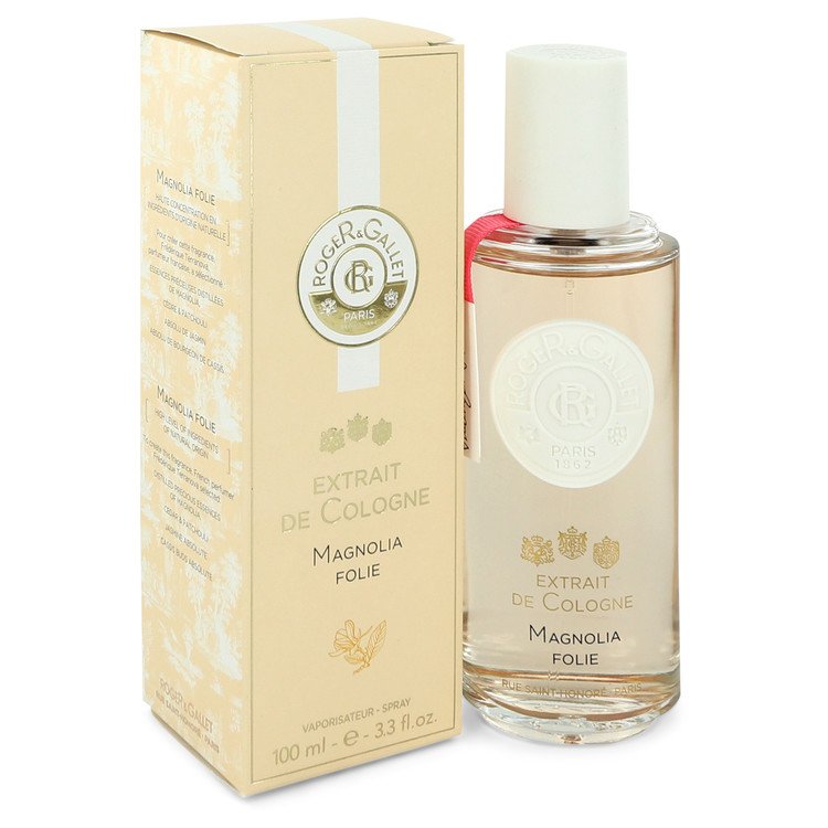 Roger & Gallet Magnolia Folie by Roger & Gallet Extrait De Cologne Spray (Unisex) 3.3 oz for Women