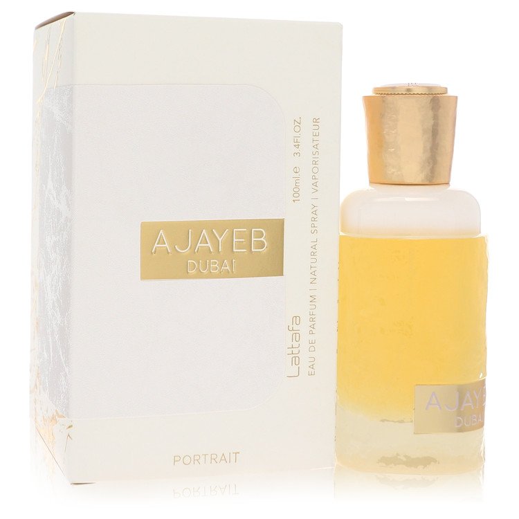 Lattafa Ajayeb Dubai Portrait by Lattafa Eau De Parfum Spray (Unisex) 3.4 oz for Men