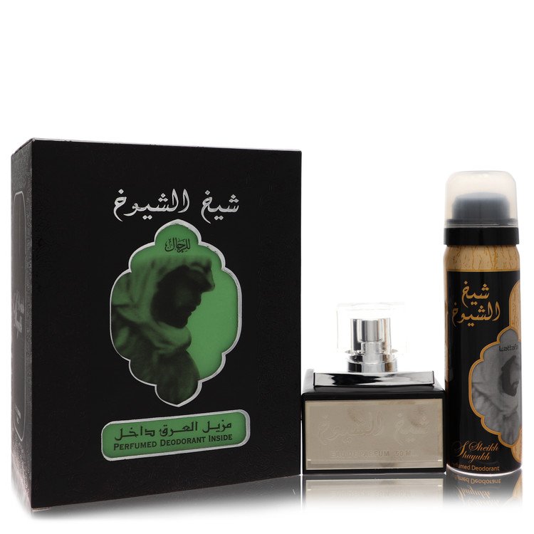 Lattfa Sheikh Al Shuyukh by Lattafa Eau De Parfum Spray With  1.7 oz Deodorant Spray 1.7 oz for Men