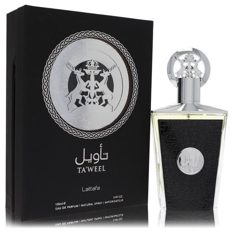 Lattafa Taweel by Lattafa Eau De Parfum Spray (Unisex) 3.4 oz for Men