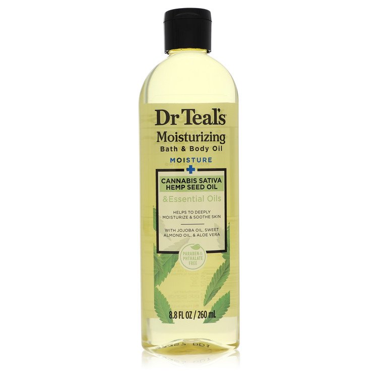 Dr Teal's Moisturizing Bath & Body Oil by Dr Teal's Cannabis Sativa Hemp Seed Oil 8.8 oz for Women