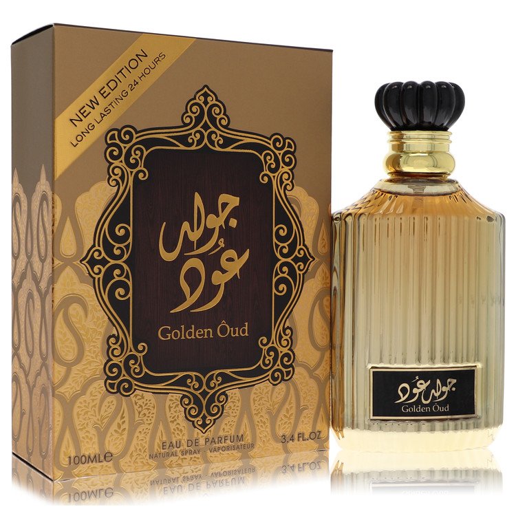 Lattafa Asdaaf Golden Oud by Lattafa Eau De Parfum Spray (Unisex) 3.4 oz for Men