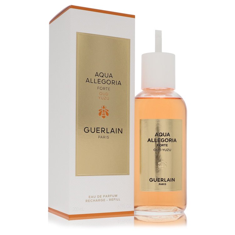 Aqua Allegoria Forte Oud Yuzu by Guerlain Eau De Parfum Refill (Unisex) 6.7 oz for Women