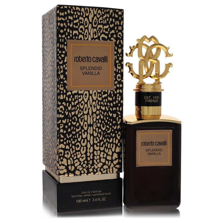 Roberto Cavalli Splendid Vanilla by Roberto Cavalli Eau De Parfum Spray (Unisex) 3.4 oz for Women